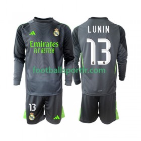 Tenue Real Madrid Andriy Lunin 13 Gardien Enfant Troisieme 2025-2026 Maillot de Foot ML